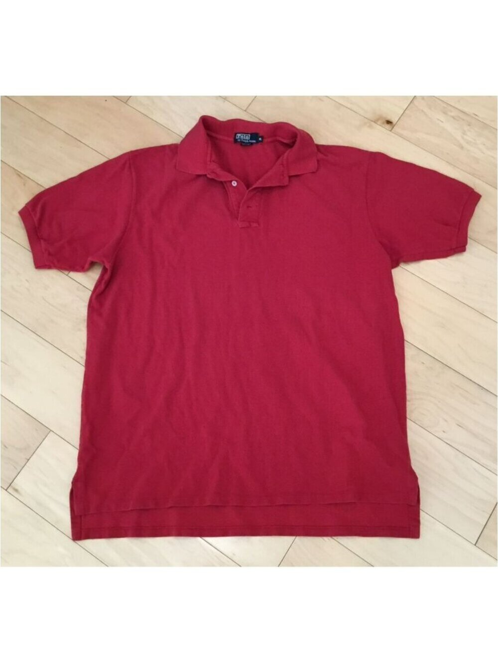 Vintage 1990's Polo Ralph Lauren Red Cotton Short Sleeve Polo Shirt Sz. XL